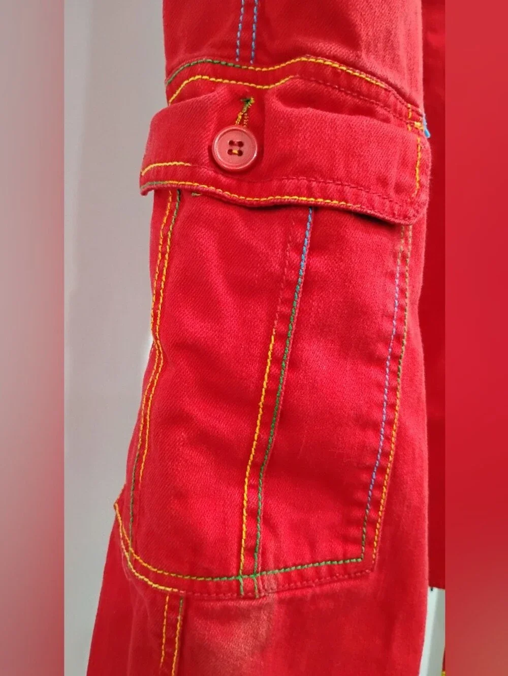 FESTIVAL EMBROIDERED CARGO PANTS